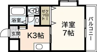 プリムベール【3階】の間取り