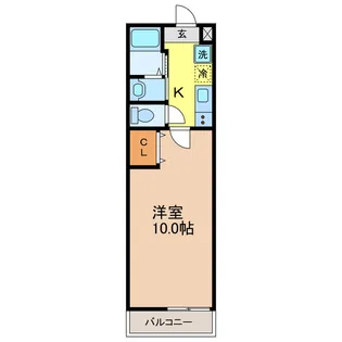 アークリード石山【1階】の間取り
