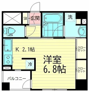 クリオレジダンス大森ウエスト【4階】の間取り