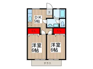 ヴィラエトワール【1階】の間取り