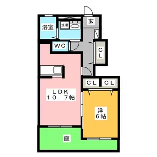 ソリシェール【1階】の間取り