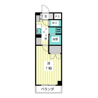 ヴュテラス山手【1階】の間取り