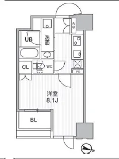 東神田テラスレジデンス【8階】の間取り