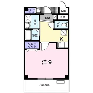 ミーテ パラッツォ【1階】の間取り