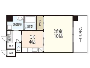 ジュネス坂本【6階】の間取り