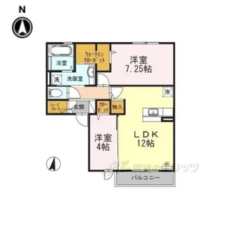 セジュール牧野【2階】の間取り