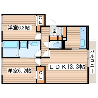 Re・EARTHの杜 やま【1階】の間取り