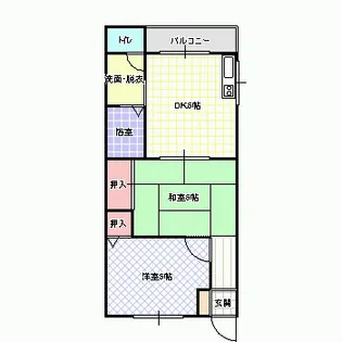 コーポ高柳【2階】の間取り