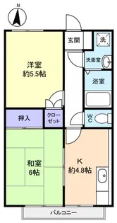 ディアフラッツIV【2階】の間取り