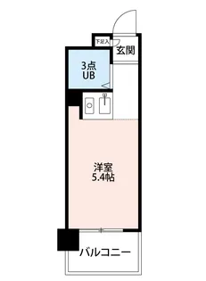 パークサイド上本町駅前【10階】の間取り