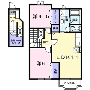 ウィステリアII【2階】の間取り