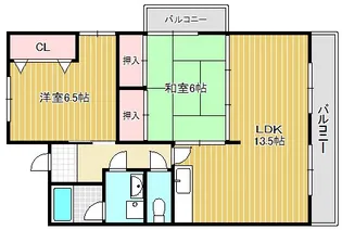 ロイヤルコーポヤス【3階】の間取り