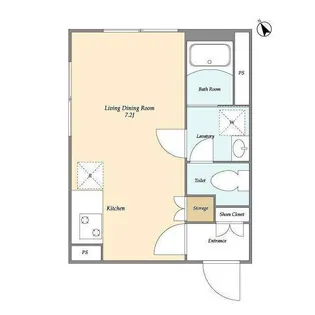 LEGALAND大井町west【4階】の間取り