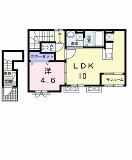 フォルテシア ガーデン【2階】の間取り