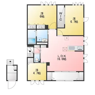 フィリア河原町I【2階】の間取り