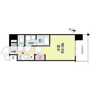 エスリードレジデンス大阪福島シティウエスト【4階】の間取り