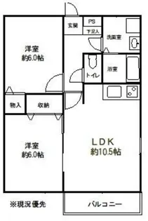 レジデンス中野島Annex【2階】の間取り