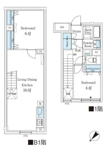 CREATIF学芸大学の間取り
