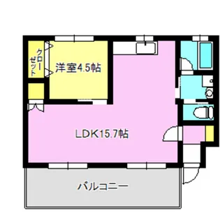 シティハウス【2階】の間取り