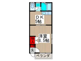 カトレアハイツ【2階】の間取り