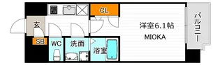 エスリード天王寺町北【7階】の間取り
