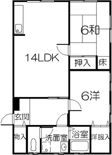 シュワーヴマンション【4階】の間取り