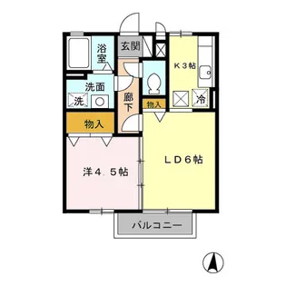 リシェス【1階】の間取り