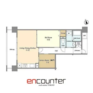 アーバンライフ目白駅前【5階】の間取り