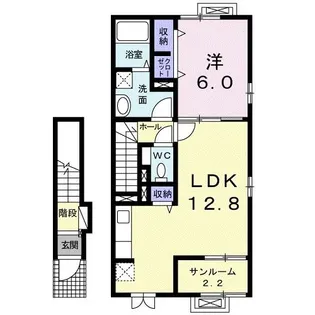 ギンガムフラッツ【2階】の間取り