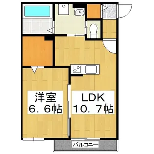 チッタ・デ・雄嶋【2階】の間取り