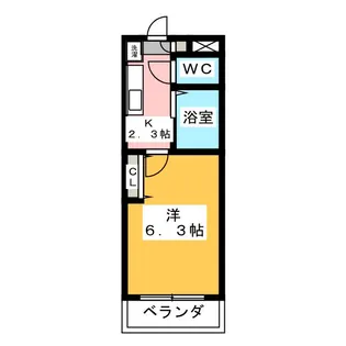 スカイビレッジ国領【2階】の間取り