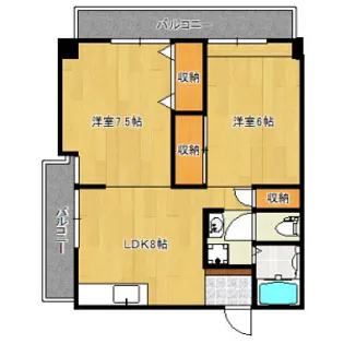 宮ノ前ビル【5階】の間取り