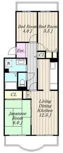 コーポレート相模原富士見【4階】の間取り
