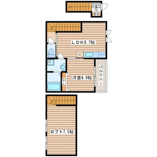 Always Sun W【2階】の間取り