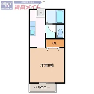 ハイツ プラム【1階】の間取り