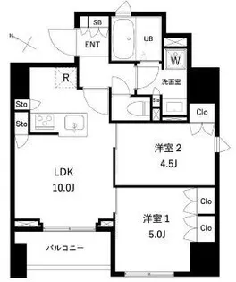 タスキプライムテラス本蓮沼【6階】の間取り