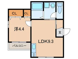 Casa魚崎北町【2階】の間取り