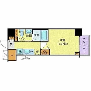 フェルクルールプレスト西横浜【7階】の間取り