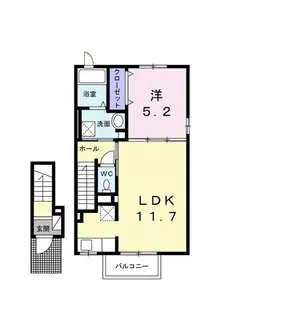 フォード ヒルズII【2階】の間取り