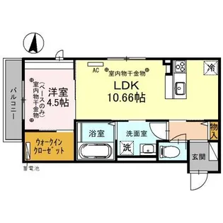 ott‘s桂【1階】の間取り