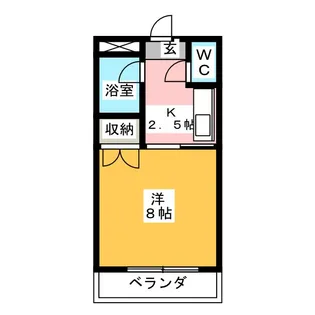 アパートメント北深志【3階】の間取り