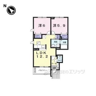 アッソラート1【1階】の間取り