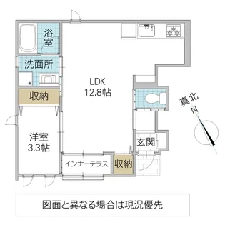 レーガベーネ千波 III A棟【1階】の間取り