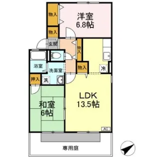 サン・ルミエール C棟【1階】の間取り