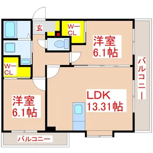 Espetar【3階】の間取り