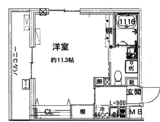 ミライエ表参道【3階】の間取り