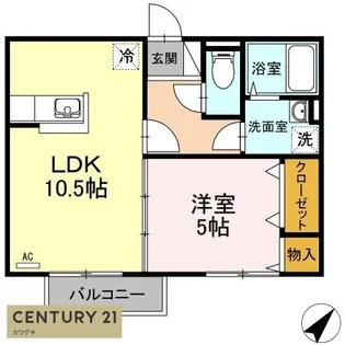 プライムプレサージ【2階】の間取り