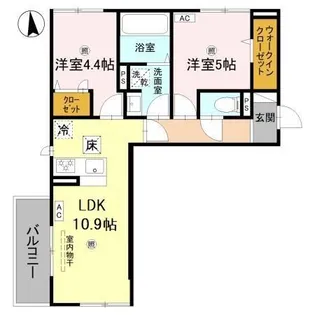 Lumiere du Soir(リュミエール ドゥ ソワール) Deu【1階】の間取り