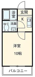 アレグレ相模原【3階】の間取り