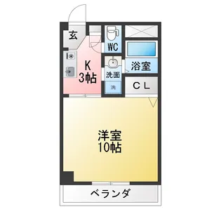 パラディーゾ大宮【1階】の間取り
